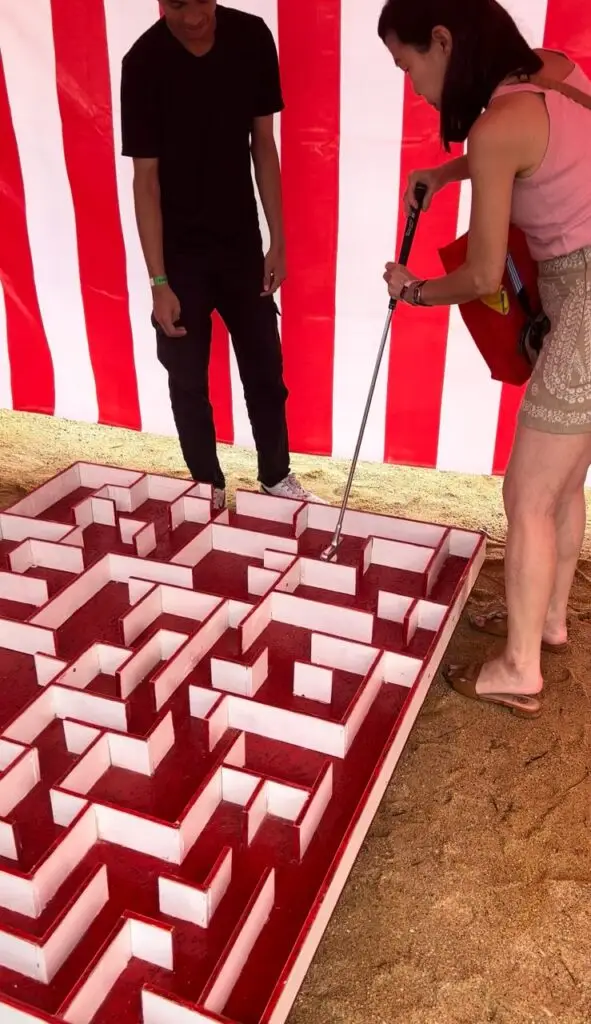 Hands-On Maze Escape - Participants navigate through twists and turns, solving puzzles using their hands for an interactive and engaging experience suitable for all ages.